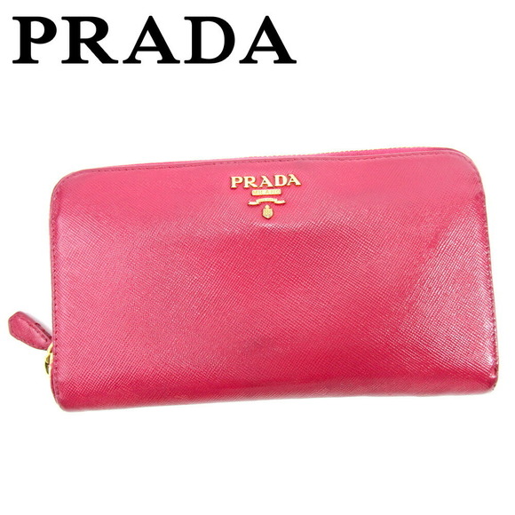 Prada long leather pink Wallet - Picture 1 of 6